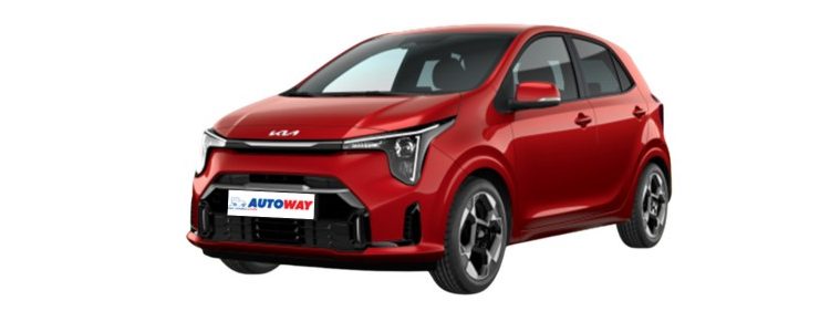 Kia Picanto Autoway Logo, Red