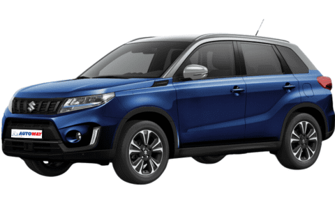 Suzuki Vitara Hybrid Blue with Autoway logo