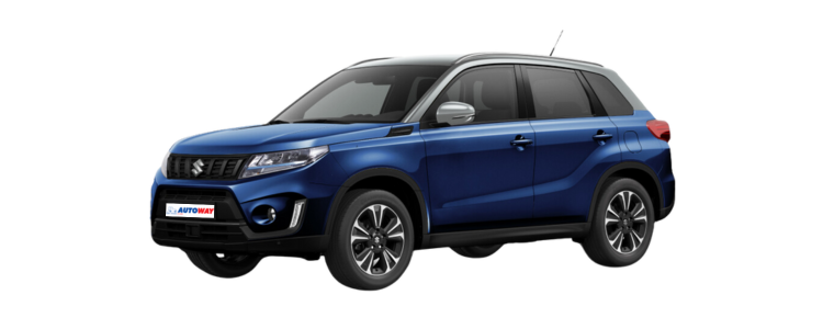 Suzuki Vitara Hybrid Blue with Autoway logo