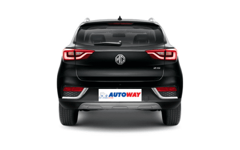 MG ZS car rear view black with autoway logo