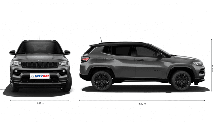 Jeep Compass two sides, Dark Grey Autoway