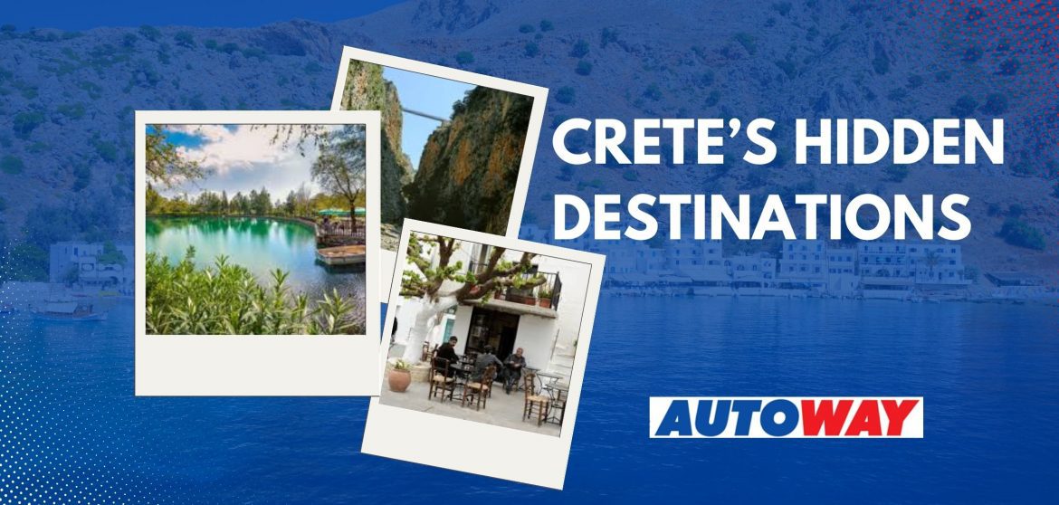 Discover the hidden gems of Crete with Autoway. Rent a car and explore destinations like Argyroupoli, Zaros and more. Book today!