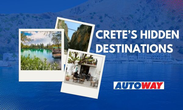 Discover the hidden gems of Crete with Autoway. Rent a car and explore destinations like Argyroupoli, Zaros and more. Book today!