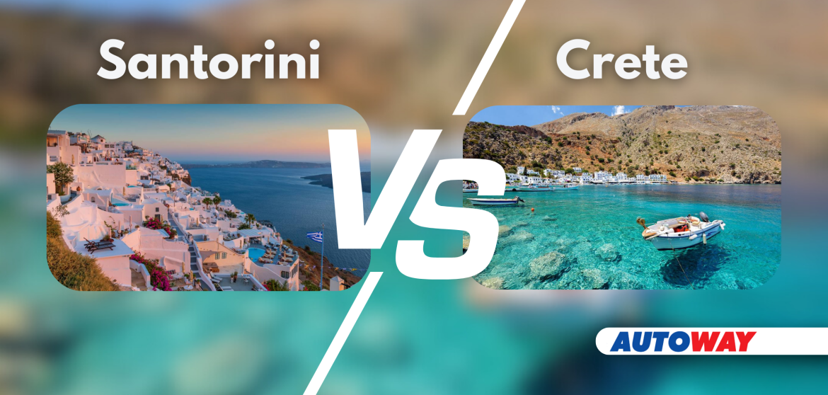 Crete VS Santorini How long will you Stay